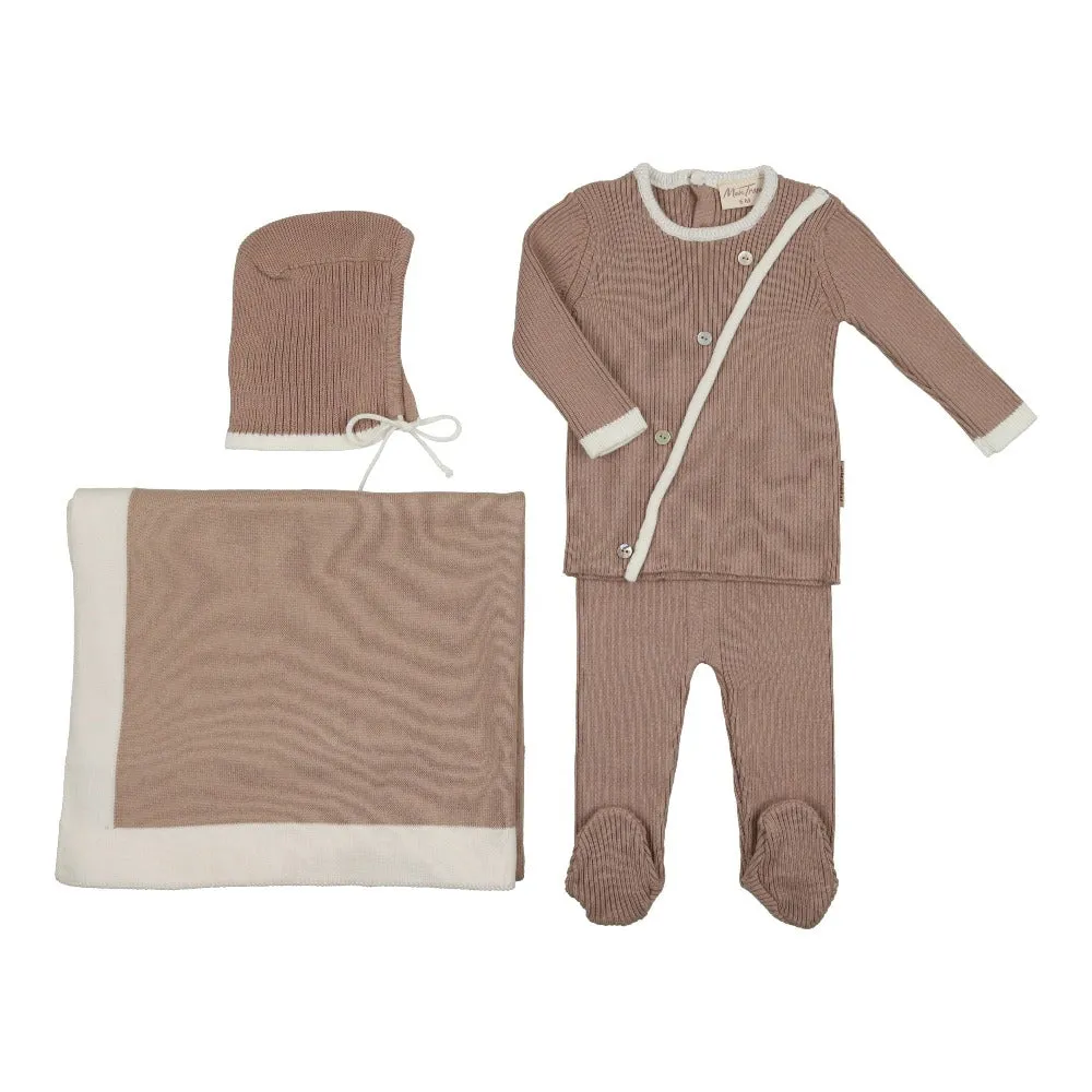 Wraptured Knit Layette Set