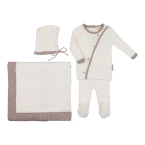 Wraptured Knit Layette Set