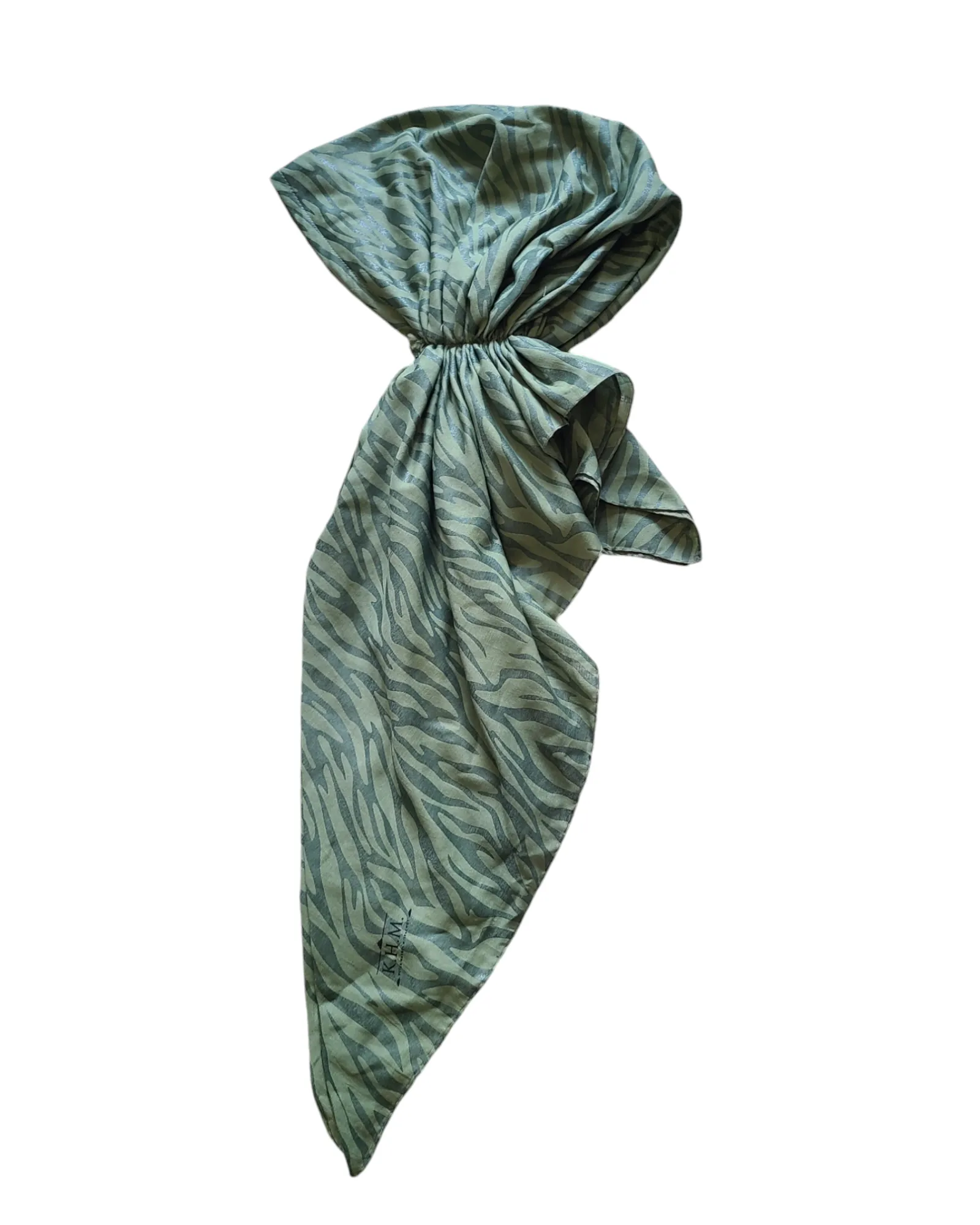 Zebra Striped Pretied Scarf