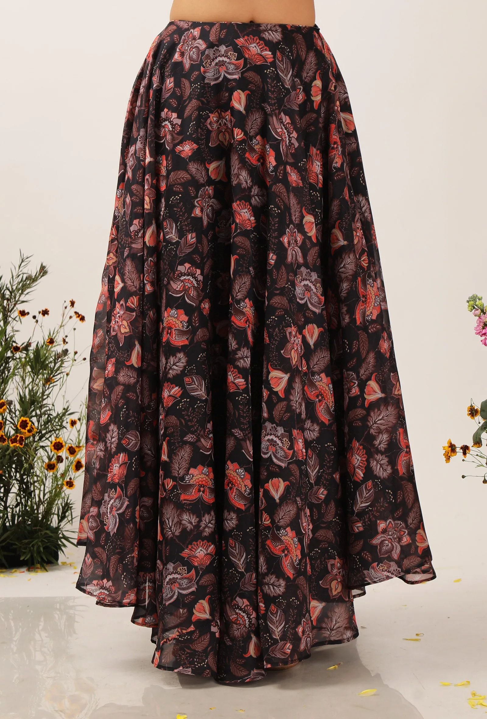 Zoon Floral Chintz Lehanga Skirt