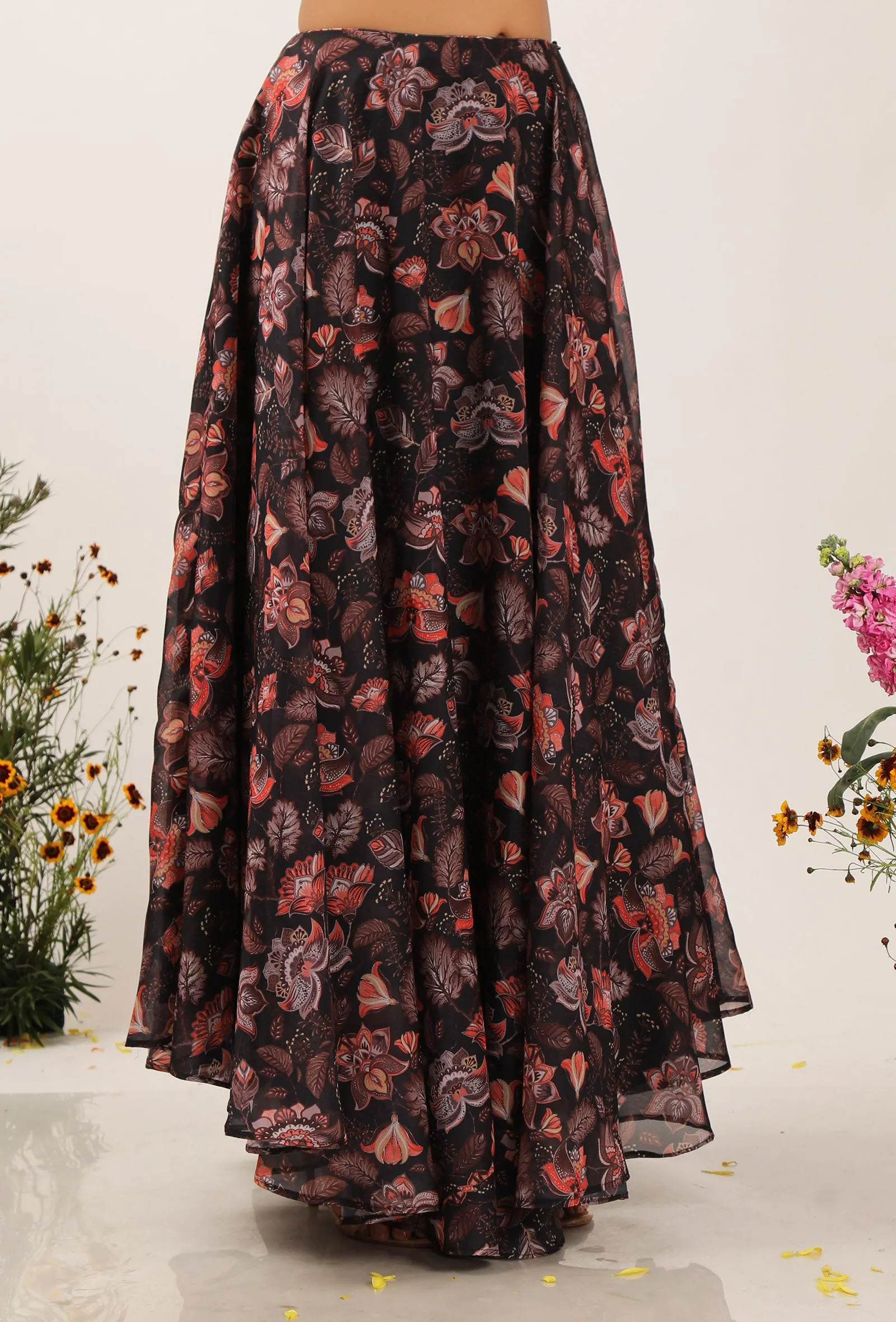 Zoon Floral Chintz Lehanga Skirt