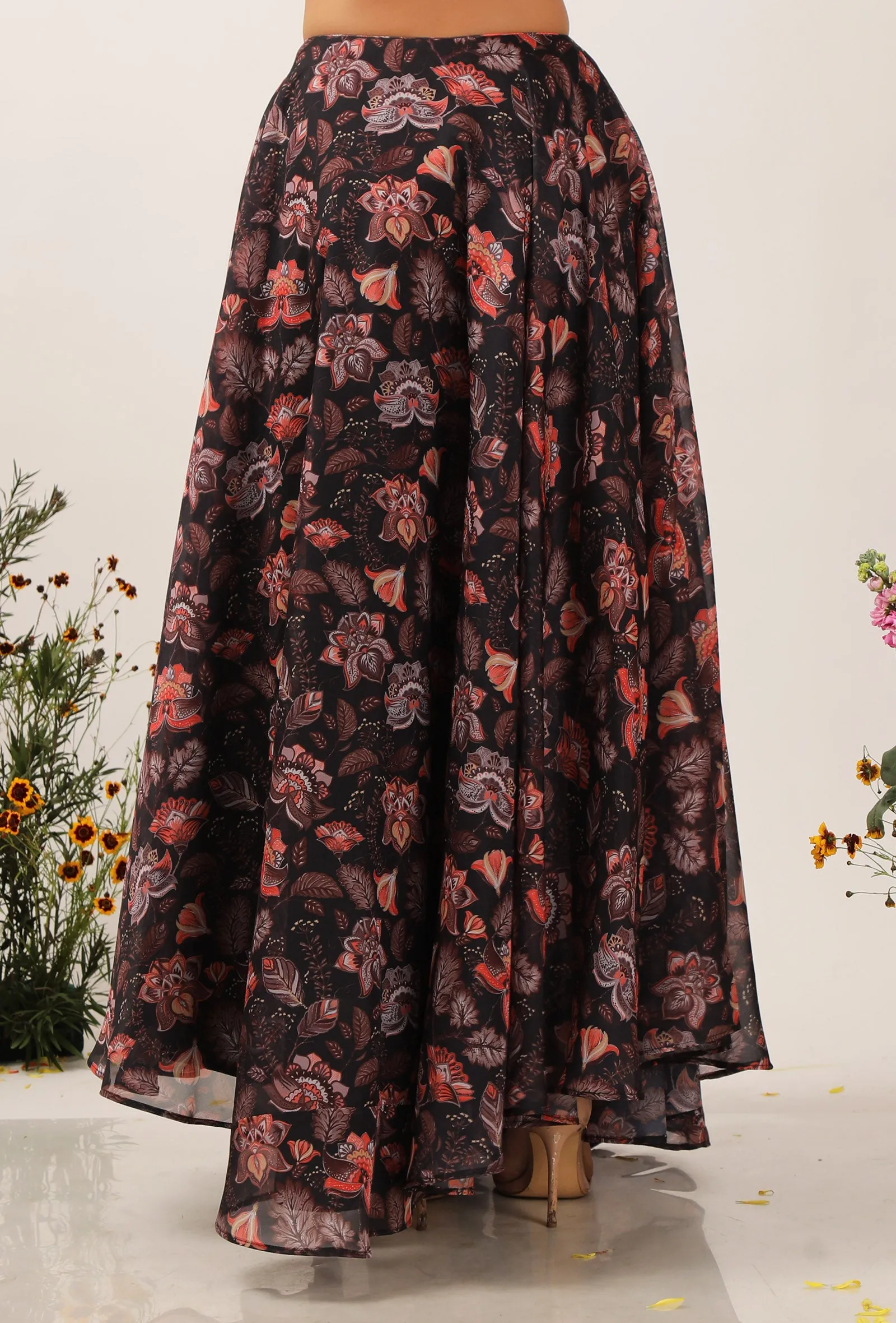 Zoon Floral Chintz Lehanga Skirt